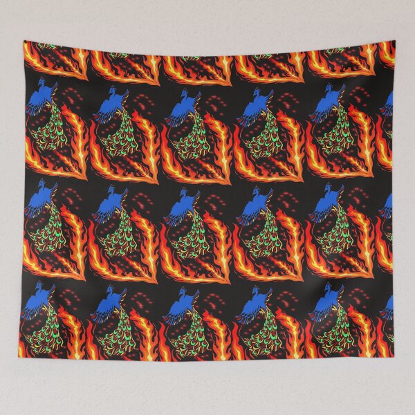 Item preview, CUTE BLUE PHOENIX RISING FROM THE FIRE designed and sold by sailorsam1805.