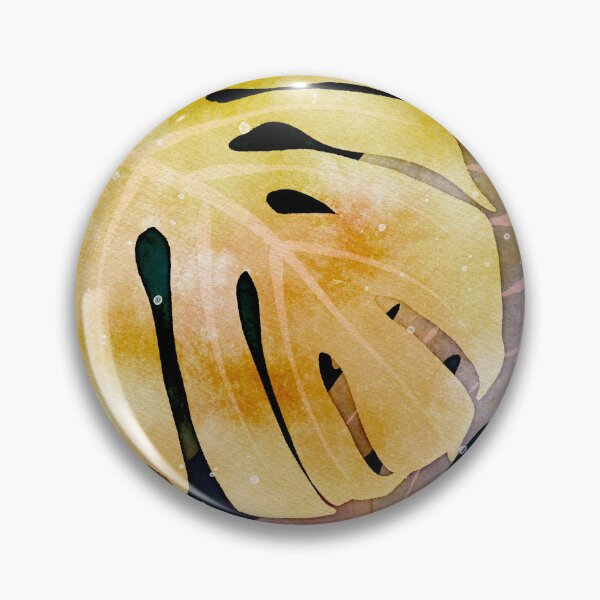 Item preview, Yellow and Purple Monstera Leaves Negative Painting designed and sold by Valerie Englehart.
