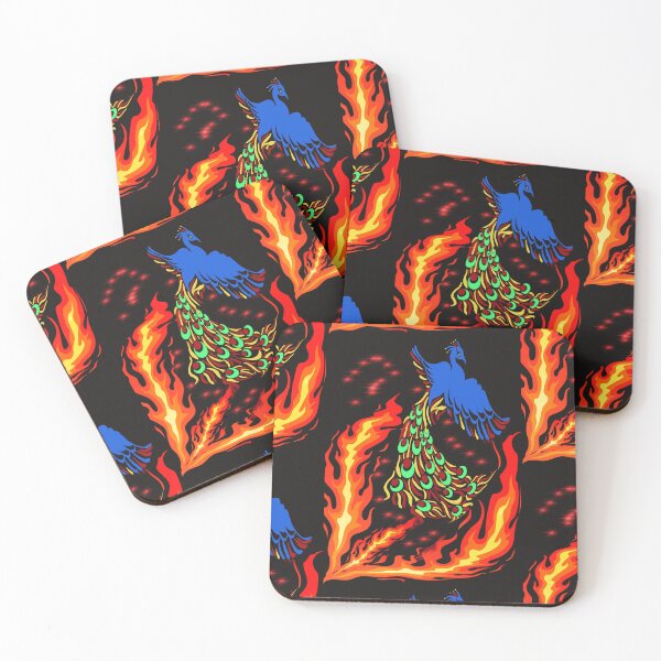 Item preview, CUTE BLUE PHOENIX RISING FROM THE ASHES designed and sold by sailorsam1805.
