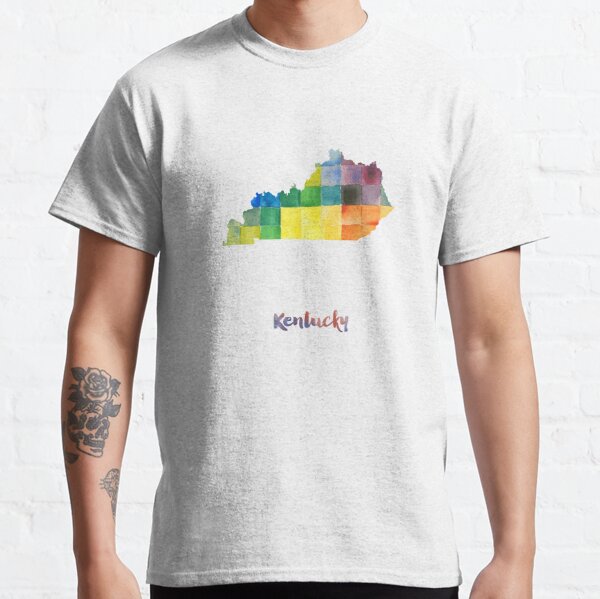 JollyRogerSkull KY Kentucky Map T-Shirt