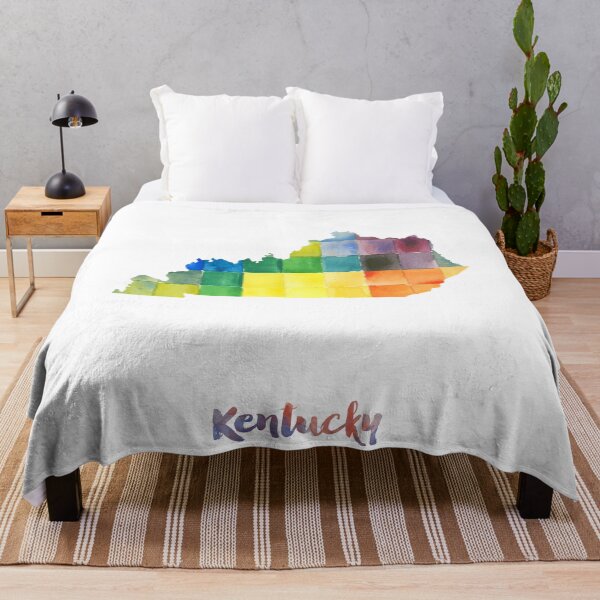 Item preview, Kentucky Watercolor Map Painting designed and sold by InkistPrints.