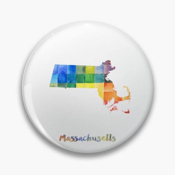 Item preview, Massachusetts Watercolor Map Painting designed and sold by InkistPrints.
