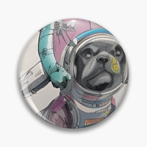 Item preview, Space dog in a suit designed and sold by GrafDot.