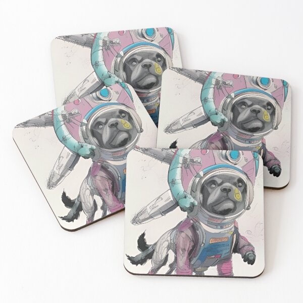 Item preview, Space dog in a suit designed and sold by GrafDot.