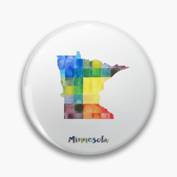 Item preview, Minnesota Watercolor Map Painting designed and sold by InkistPrints.