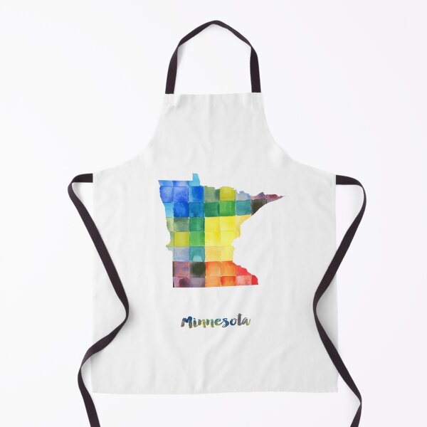 Item preview, Minnesota Watercolor Map Painting designed and sold by InkistPrints.