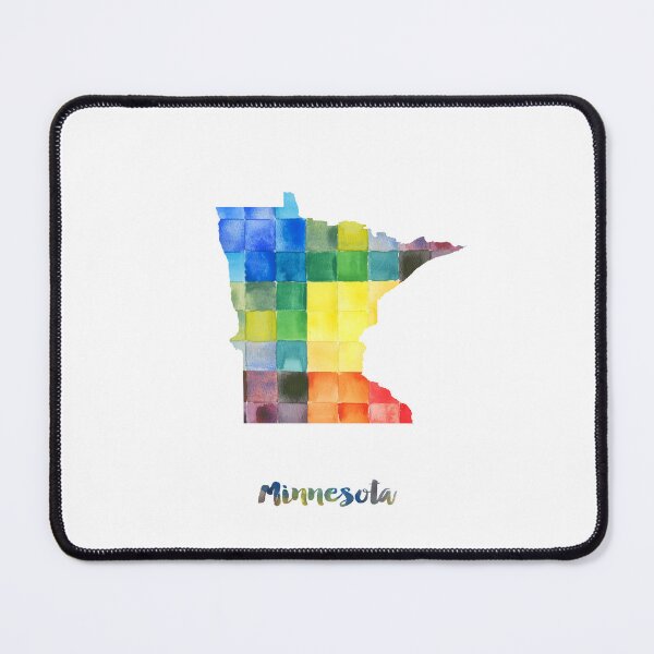 Item preview, Minnesota Watercolor Map Painting designed and sold by InkistPrints.