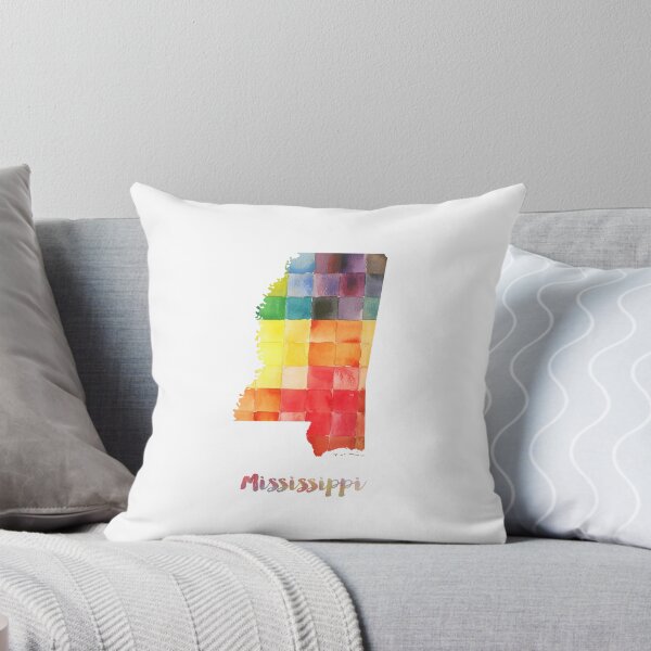 Item preview, Mississippi Watercolor Map Painting designed and sold by InkistPrints.