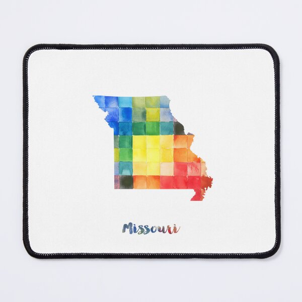Item preview, Missouri Watercolor Map Painting designed and sold by InkistPrints.