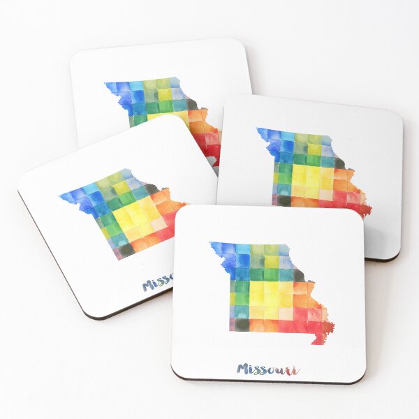 Item preview, Missouri Watercolor Map Painting designed and sold by InkistPrints.