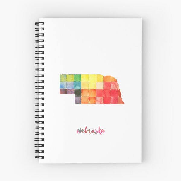 Item preview, Nebraska Watercolor Map Painting designed and sold by InkistPrints.