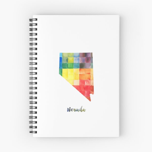 Item preview, Nevada Watercolor Map Painting designed and sold by InkistPrints.