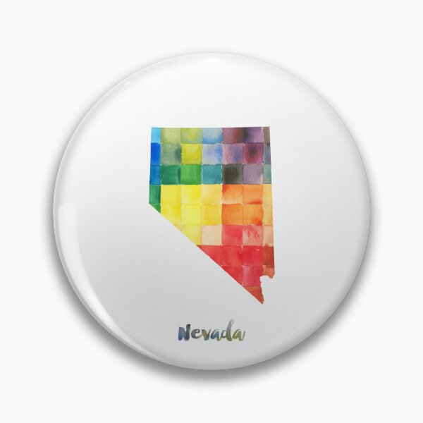 Item preview, Nevada Watercolor Map Painting designed and sold by InkistPrints.