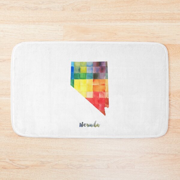 Item preview, Nevada Watercolor Map Painting designed and sold by InkistPrints.