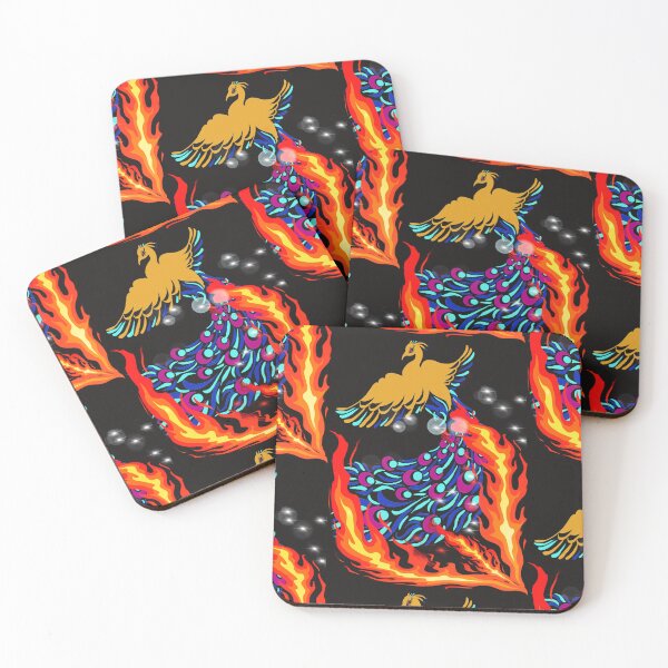 Item preview, COOL YELLOW PHOENIX RISING FROM THE ASHES designed and sold by sailorsam1805.