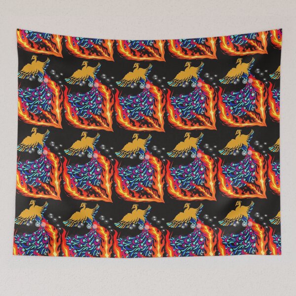 Item preview, COOL YELLOW PHOENIX RISING FROM THE ASHES designed and sold by sailorsam1805.