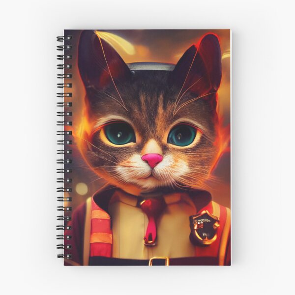 Item preview, Cute Cat Fireman designed and sold by Fitainment.