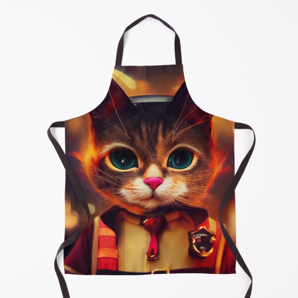 Item preview, Cute Cat Fireman designed and sold by Chris Mpasirogloy.