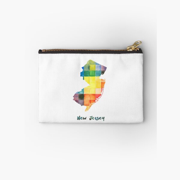 Item preview, New Jersey Watercolor Map Painting designed and sold by InkistPrints.