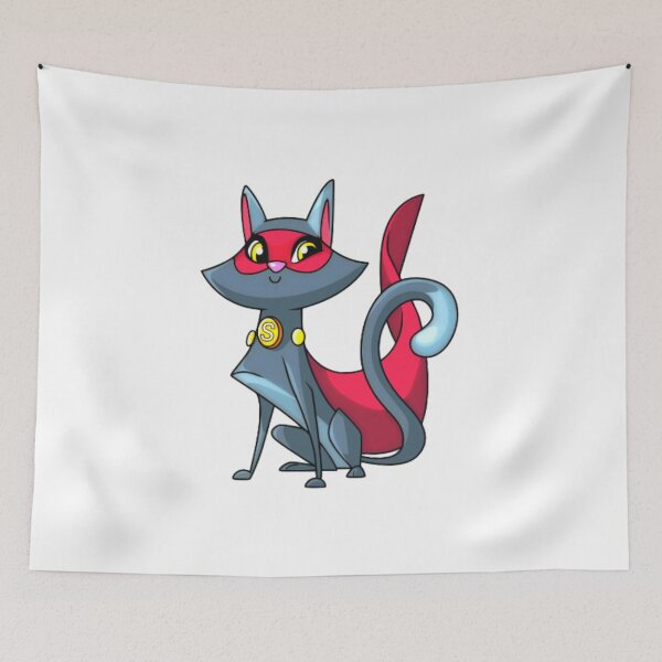 Item preview, Cute Superhero Cat In A Red Eye Mask designed and sold by branaghbel.