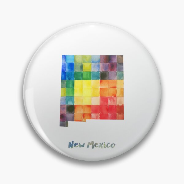 Artikelvorschau, New Mexico Watercolor Map Painting entworfen und verkauft von InkistPrints.