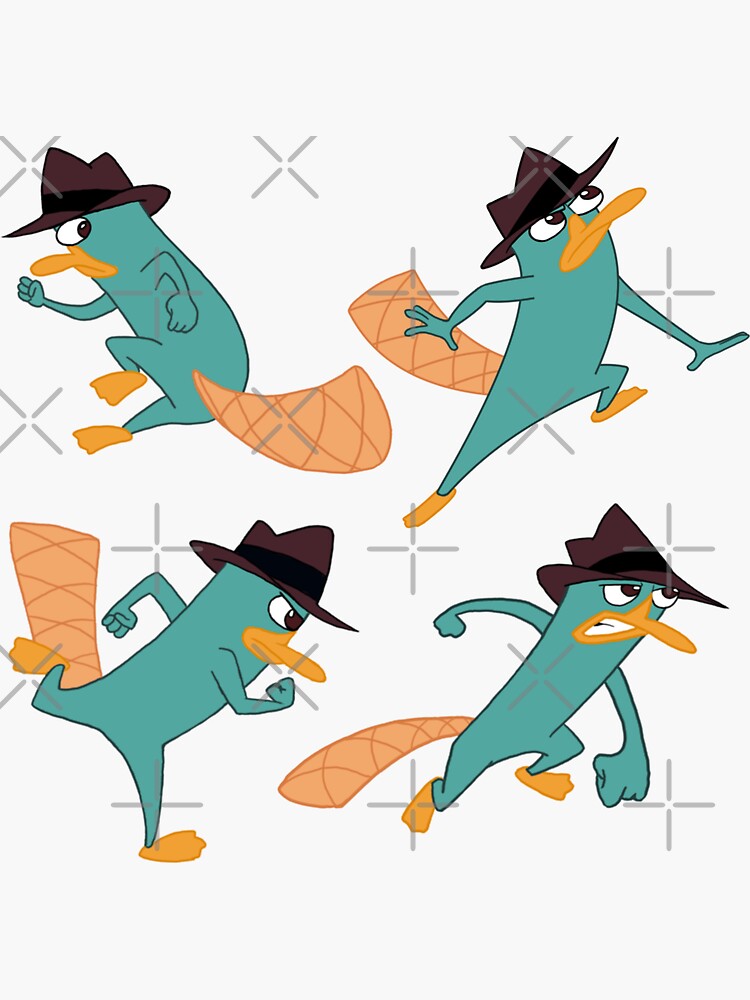 "Perry The Platypus Sticker Pack " Sticker For Sale By Lckees | Redbubble