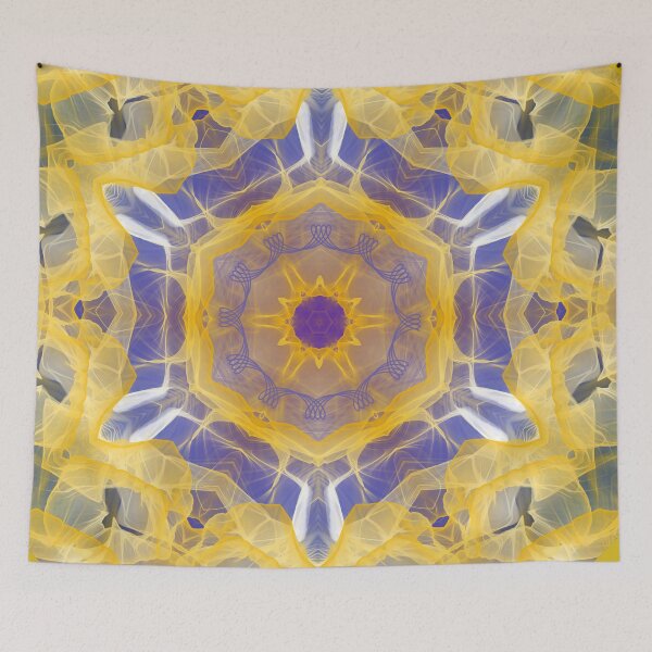 Item preview, Yellow Purple White Flame Gate to Eternity designed and sold by Shapes-Mania.