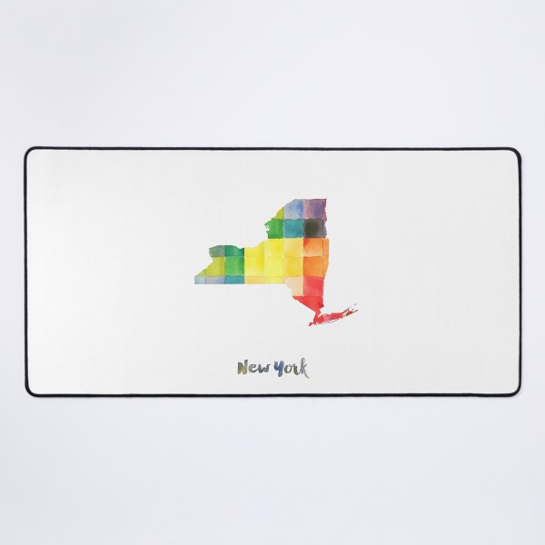 Aperçu de l'œuvre New York Watercolor Map Painting créée et vendue par InkistPrints.
