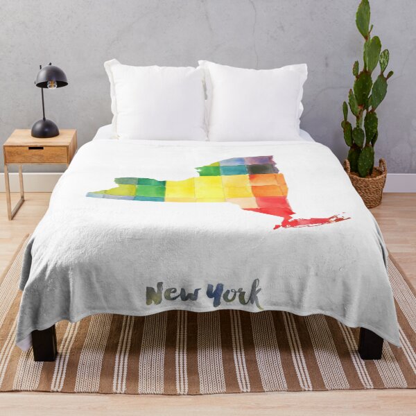 Item preview, New York Watercolor Map Painting designed and sold by InkistPrints.
