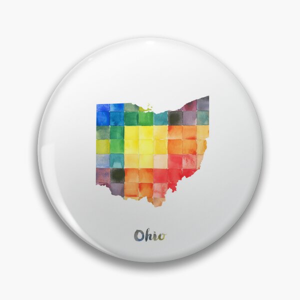 Item preview, Ohio Watercolor Map Painting designed and sold by InkistPrints.