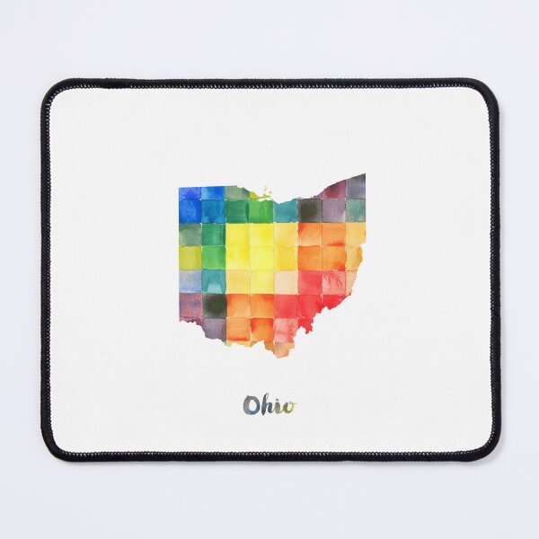 Item preview, Ohio Watercolor Map Painting designed and sold by InkistPrints.
