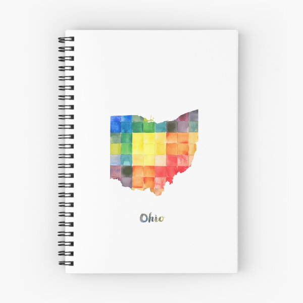 Item preview, Ohio Watercolor Map Painting designed and sold by InkistPrints.