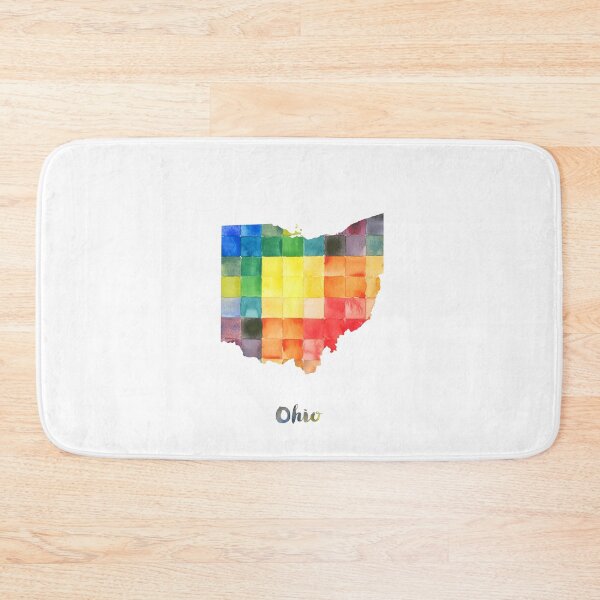 Item preview, Ohio Watercolor Map Painting designed and sold by InkistPrints.