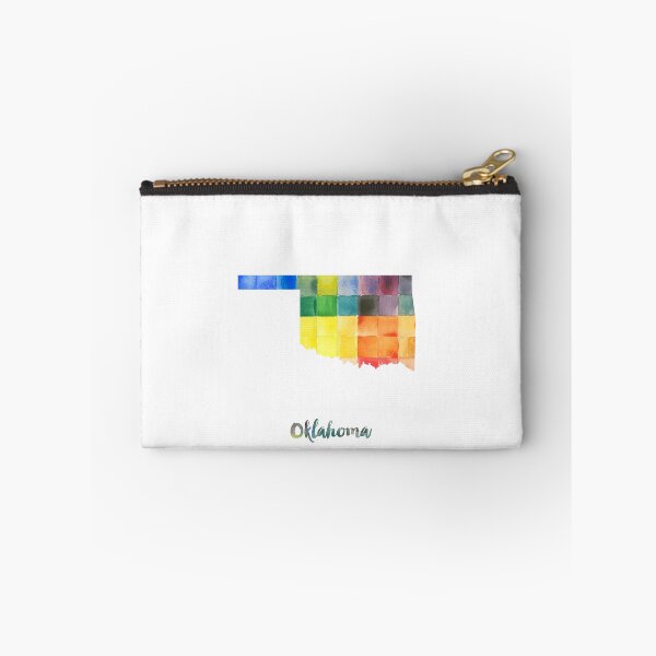 Item preview, Oklahoma Watercolor Map Painting designed and sold by InkistPrints.