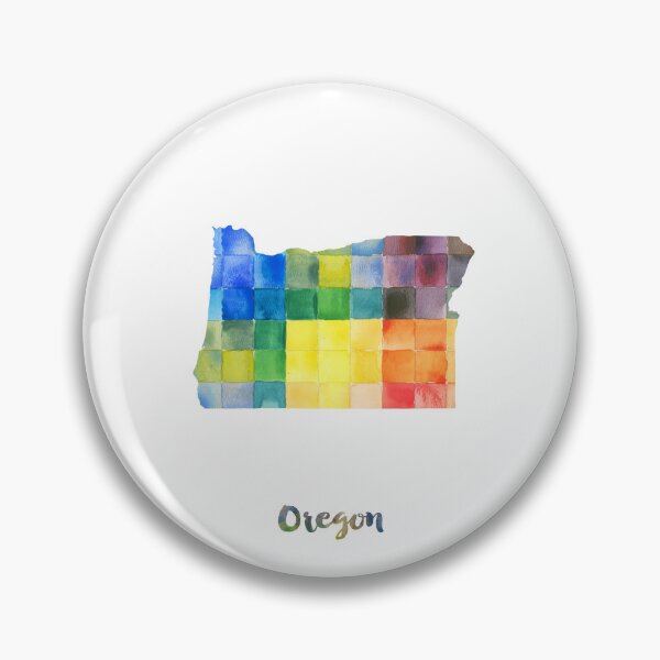 Item preview, Oregon Watercolor Map Painting designed and sold by InkistPrints.