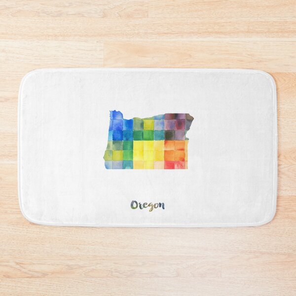Item preview, Oregon Watercolor Map Painting designed and sold by InkistPrints.