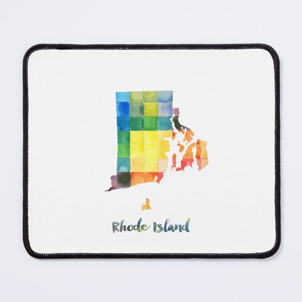 Item preview, Rhode Island Watercolor Map Painting designed and sold by InkistPrints.