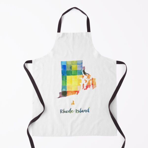 Item preview, Rhode Island Watercolor Map Painting designed and sold by InkistPrints.