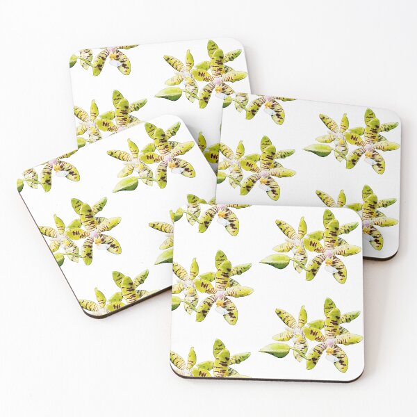 Item preview, Phalaenopsis fasciata orchid watercolor designed and sold by Floral-Art.