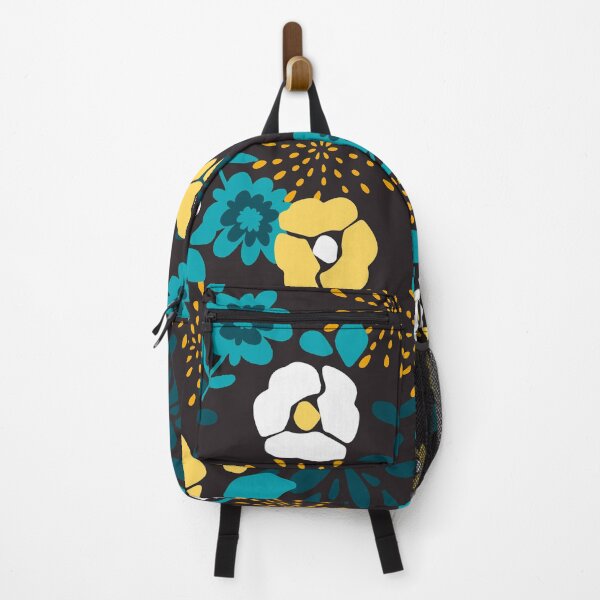 Item preview, Blue, yellow and white vivid flowers designed and sold by FGCART.