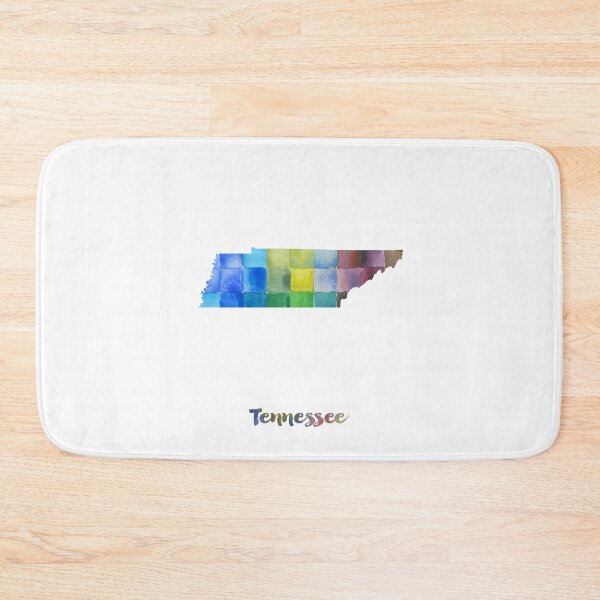 Item preview, Tennessee Watercolor Map Painting designed and sold by InkistPrints.