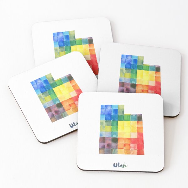 Item preview, Utah Watercolor Map Painting designed and sold by InkistPrints.