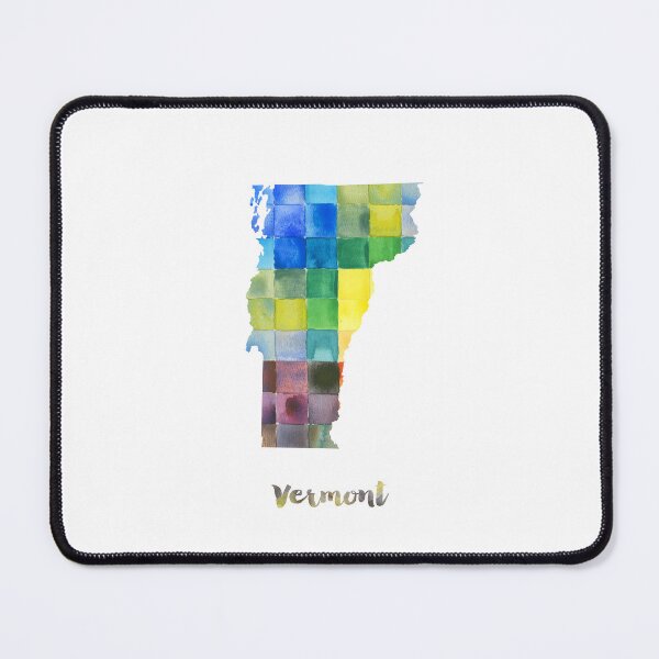 Item preview, Vermont Watercolor Map Painting designed and sold by InkistPrints.