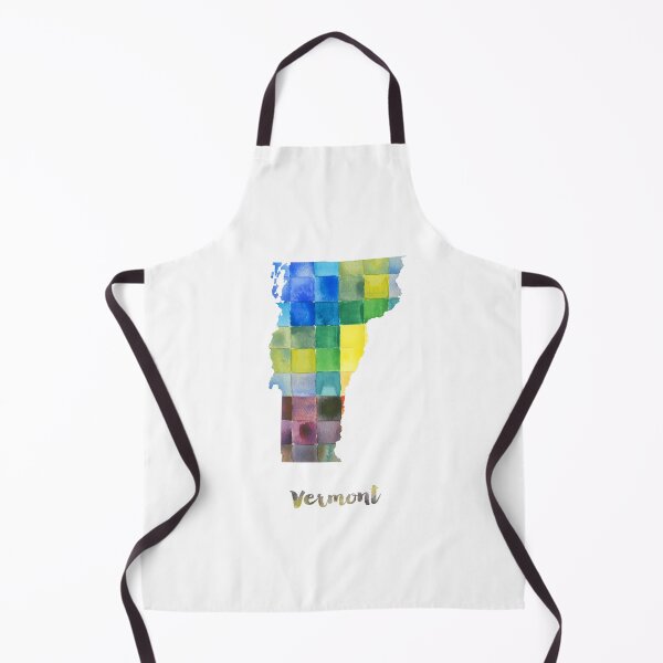 Item preview, Vermont Watercolor Map Painting designed and sold by InkistPrints.