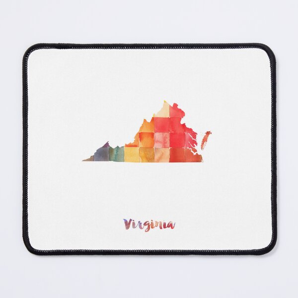 Item preview, Virginia Watercolor Map Painting designed and sold by InkistPrints.