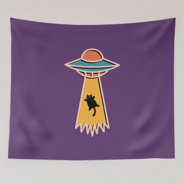 Item preview, Funny cat Abduction. designed and sold by keilamariadesig.
