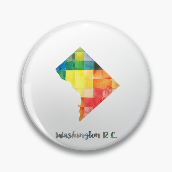 Item preview, Washington D.C Watercolor Map Painting designed and sold by InkistPrints.