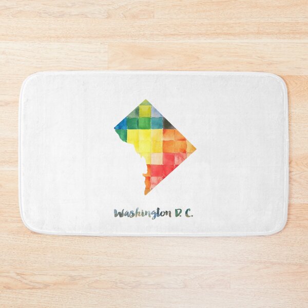 Item preview, Washington D.C Watercolor Map Painting designed and sold by InkistPrints.