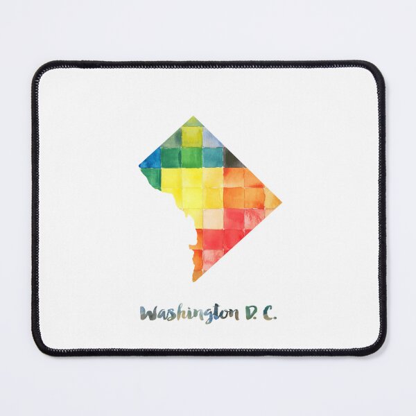Item preview, Washington D.C Watercolor Map Painting designed and sold by InkistPrints.