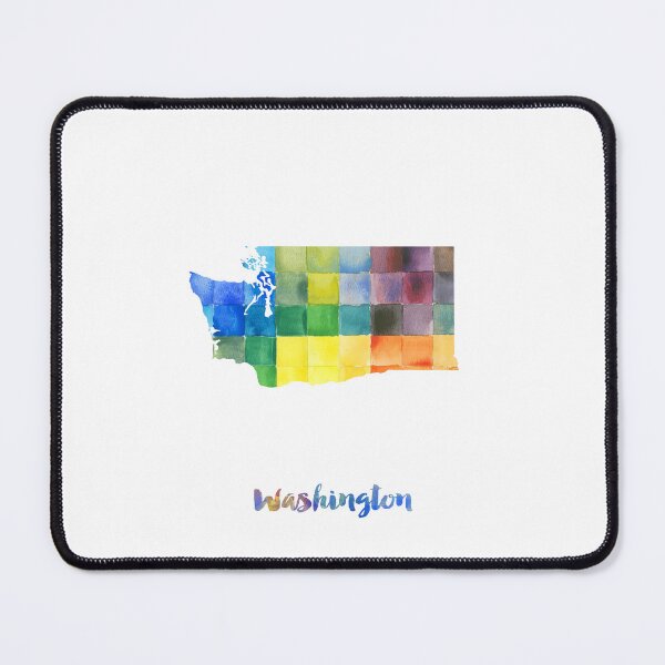 Item preview, Washington Watercolor Map Painting designed and sold by InkistPrints.